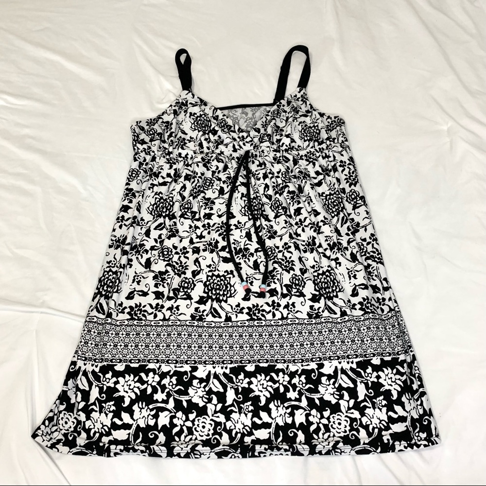 Apt. 9 Monique Border Black and White Chemise